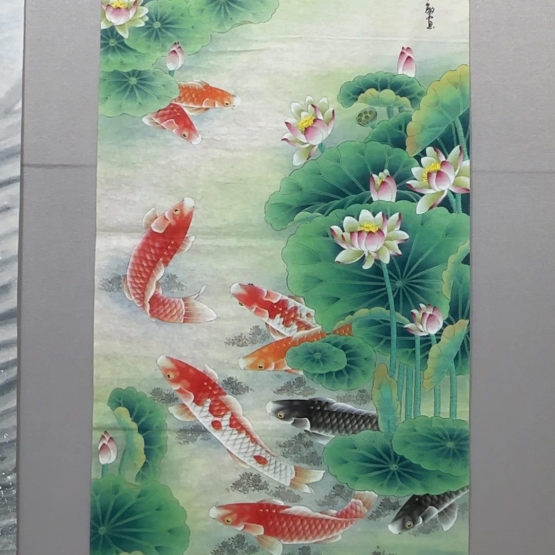 R***y国画精品工笔连年有余贾敏