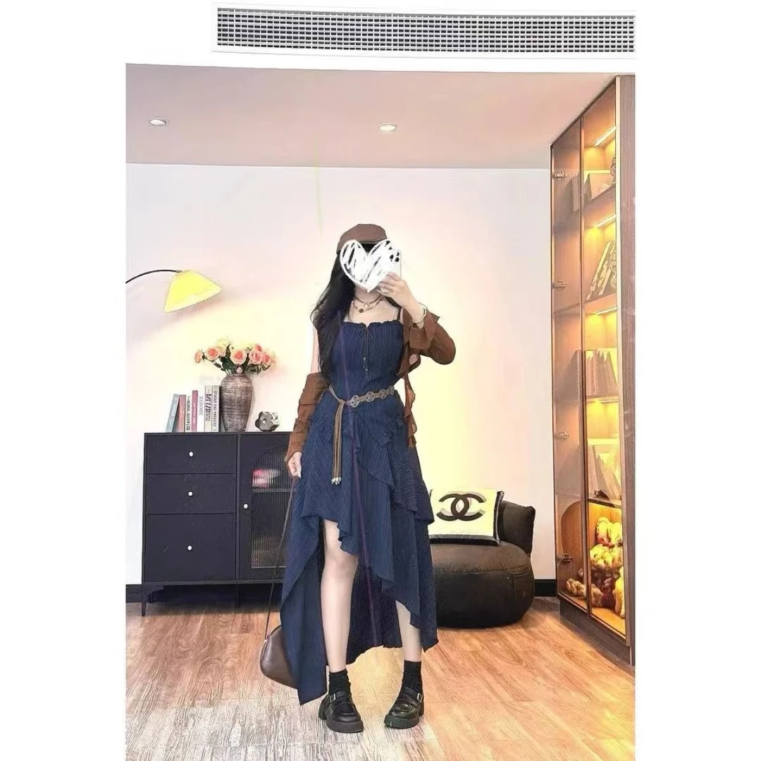 大码胖MM早秋时尚套装甜辣千金风欧若精灵风含腰带 4件套