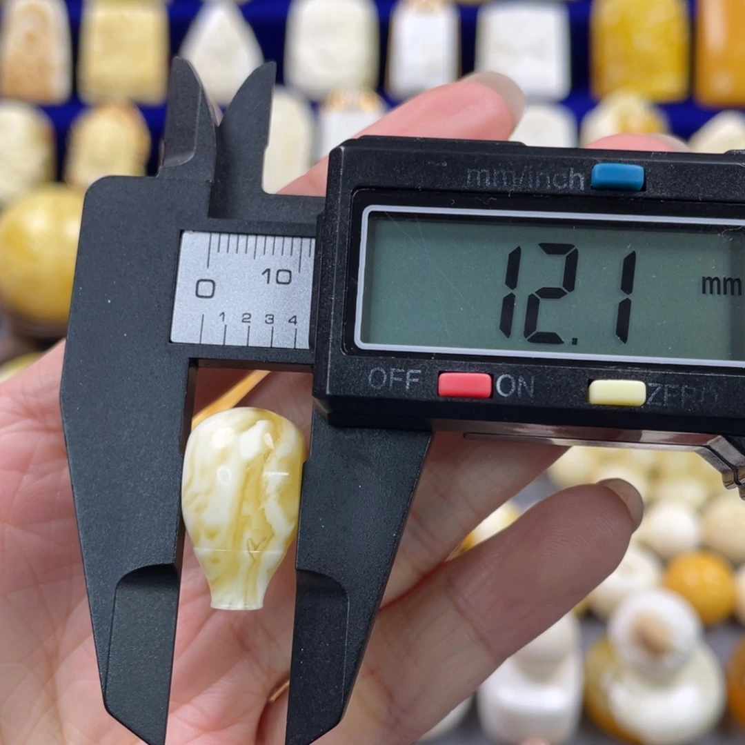 蜜蜡裸石未镶嵌琥珀蜜蜡三通