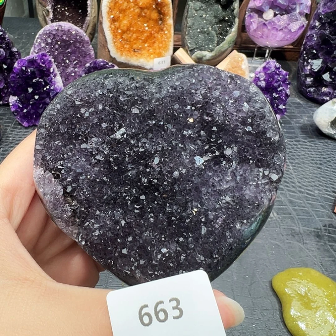 未镶嵌紫晶珠宝半成品