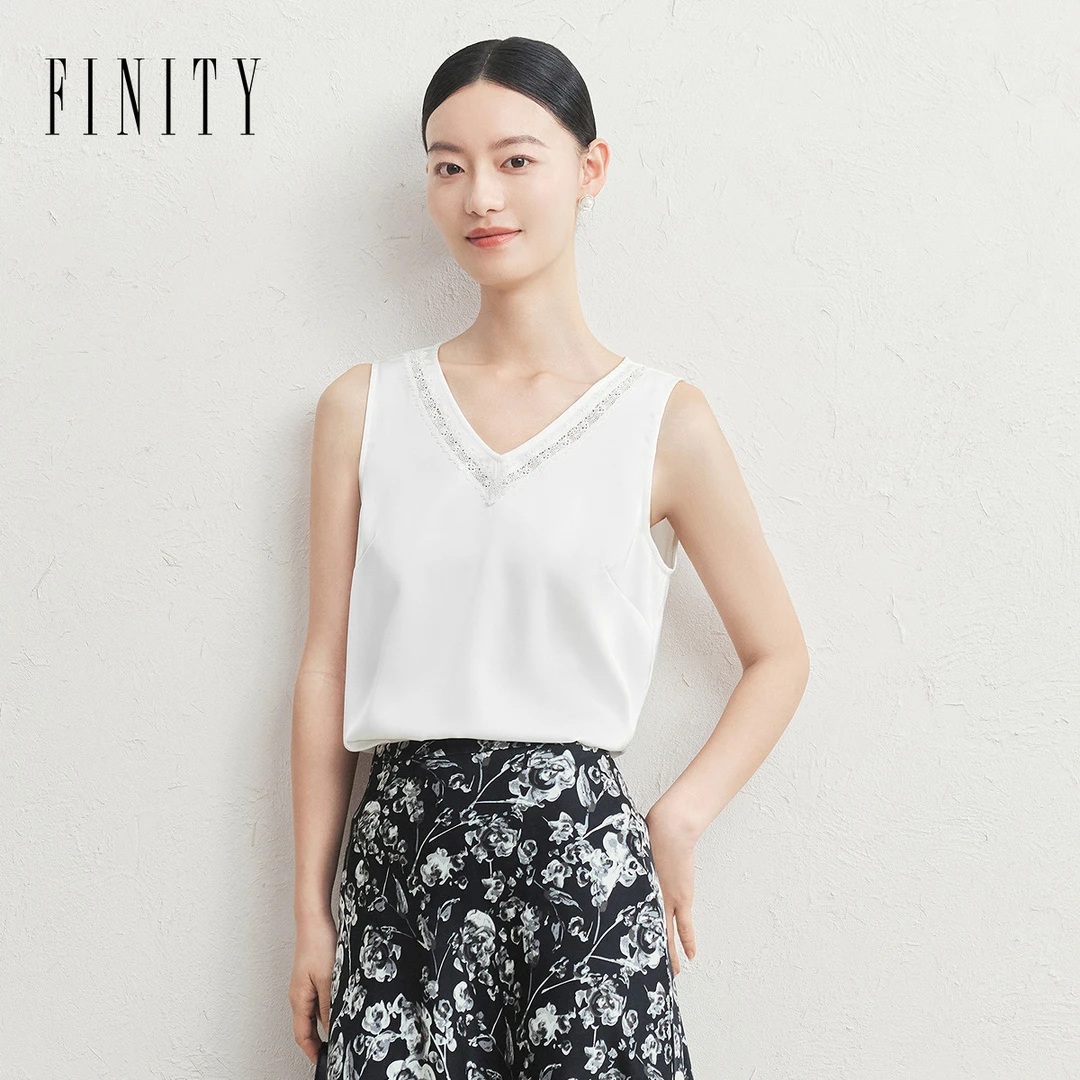【粉丝专享】FINITY 背心2025年夏季新款简约气质上衣 F21Y3D11B1