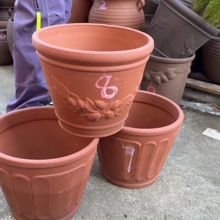 紫砂花盆口30高25宜兴紫砂