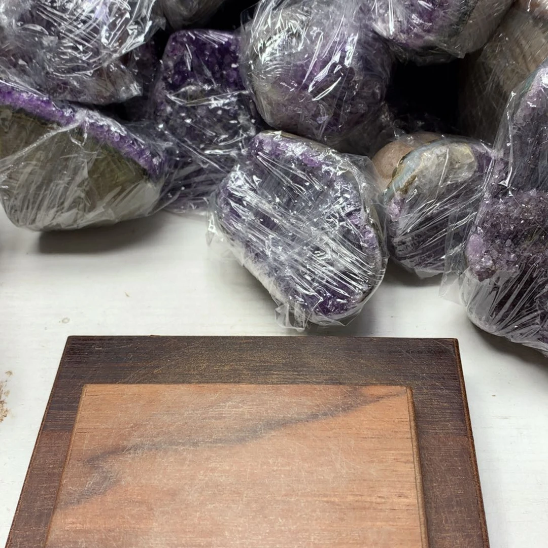 紫晶摆件未镶嵌水晶