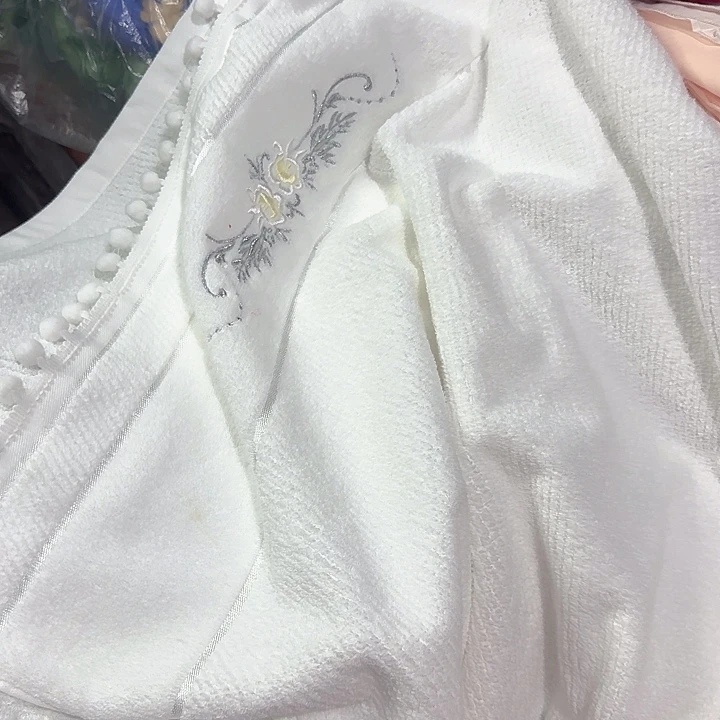 浴巾 流苏 白色70✖️140米