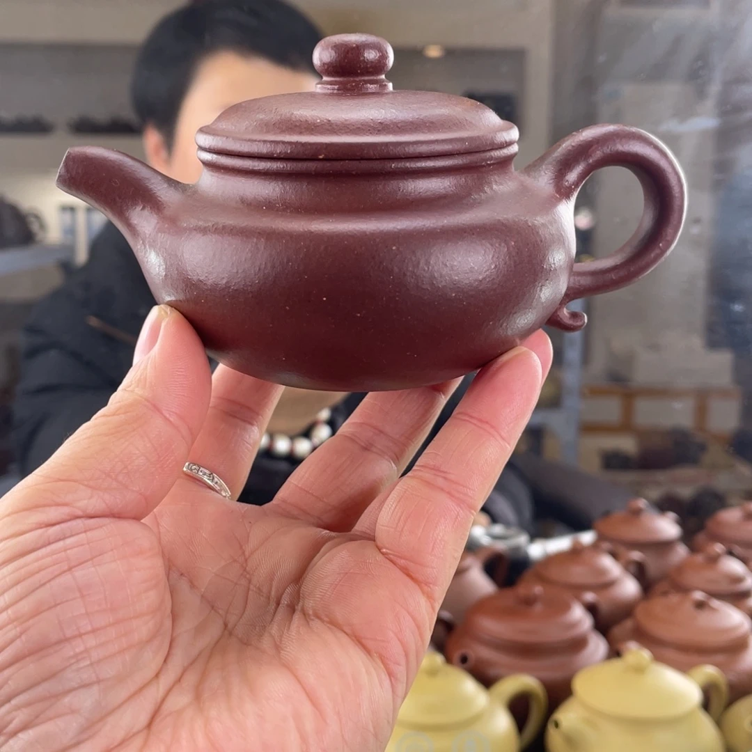 紫砂茶壶平台底槽清仿古180cc左右