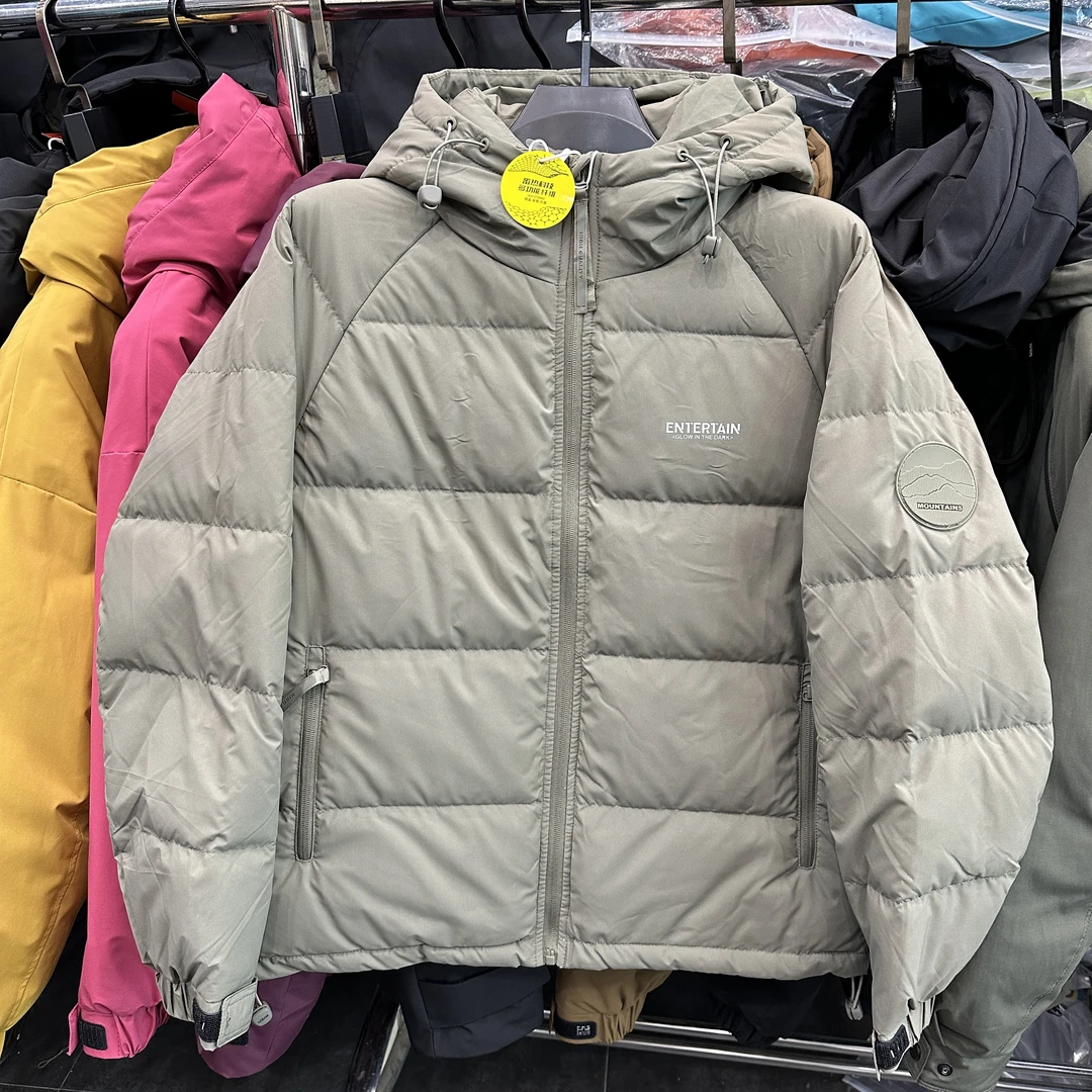 D106-冬季时尚百搭休闲宽松连帽外穿纯色加厚防寒外套-H