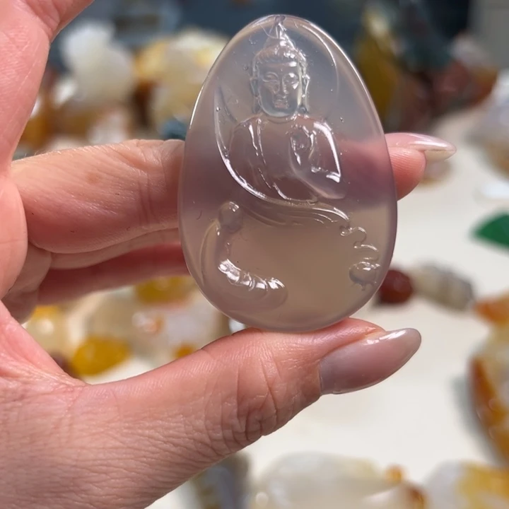 玛瑙/玉髓吊坠(不含链)未镶嵌