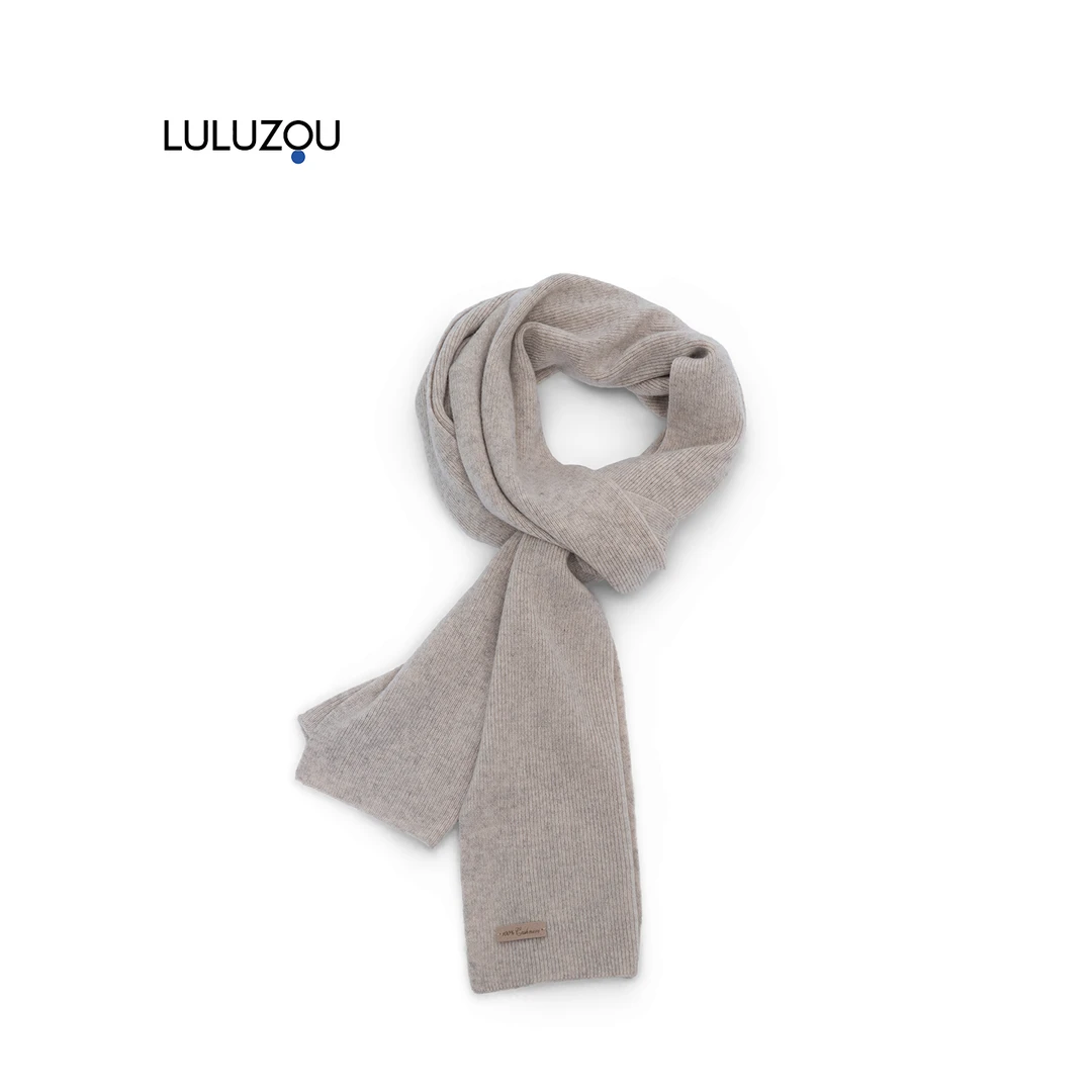 luluzou 简约风针织围巾