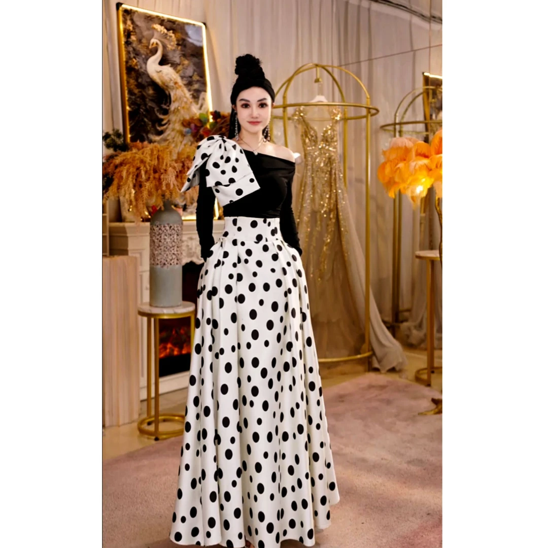 【星姐推荐】星原创高级定制【点纹知韵】设计师小众轻奢名媛半身裙