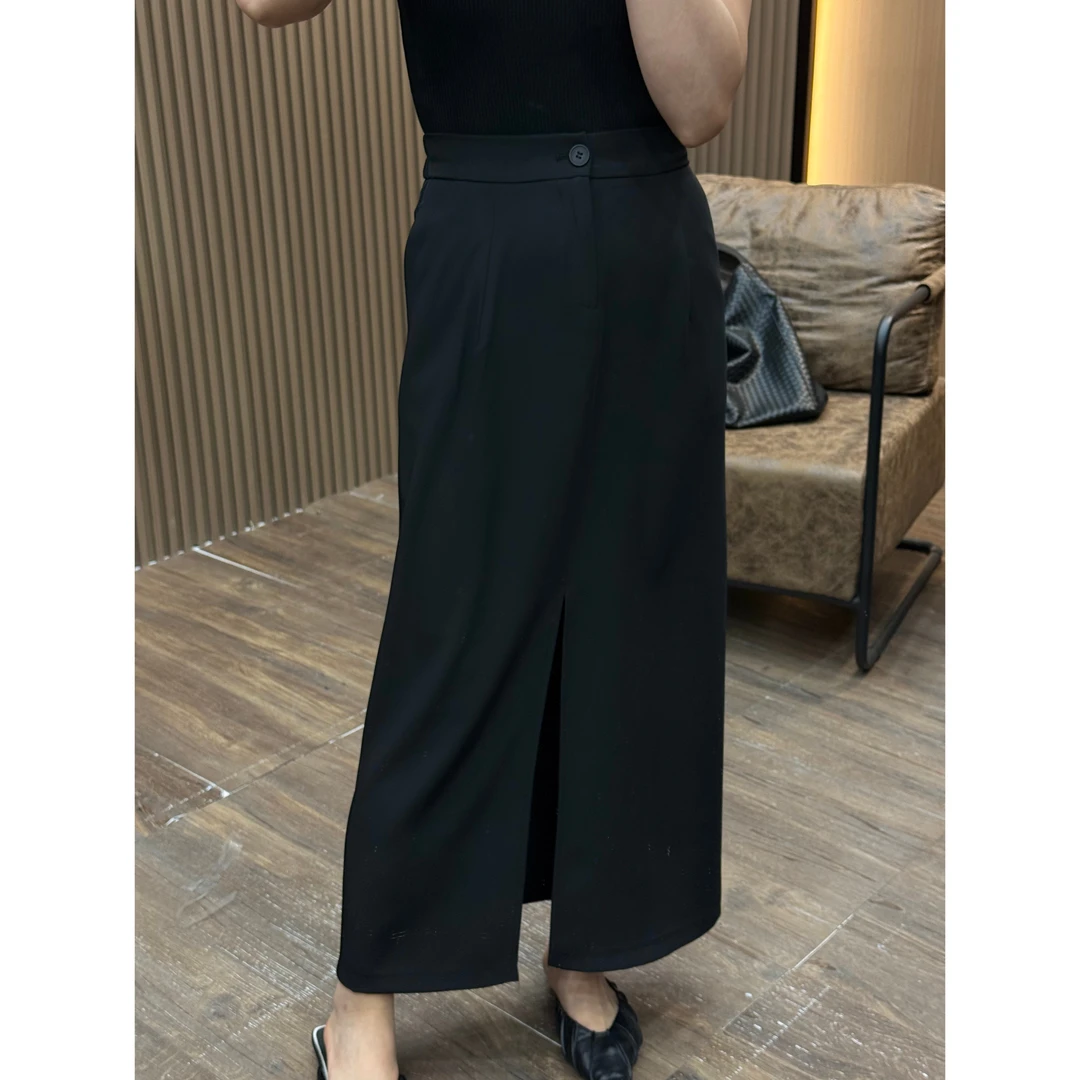 美丽定制极简前开叉半裙160斤以内