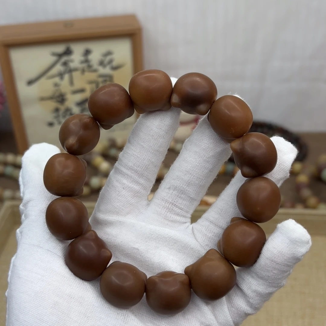 菩提根/象牙果吊坠18干磨瑕疵落地果糖油猫头173