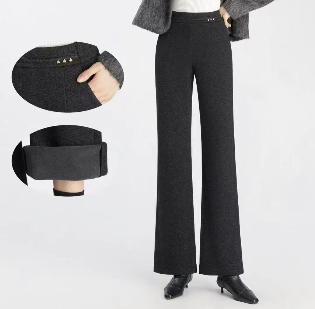 25569款冬季厚款保暖休闲裤时尚高腰显瘦塑形气质百搭款