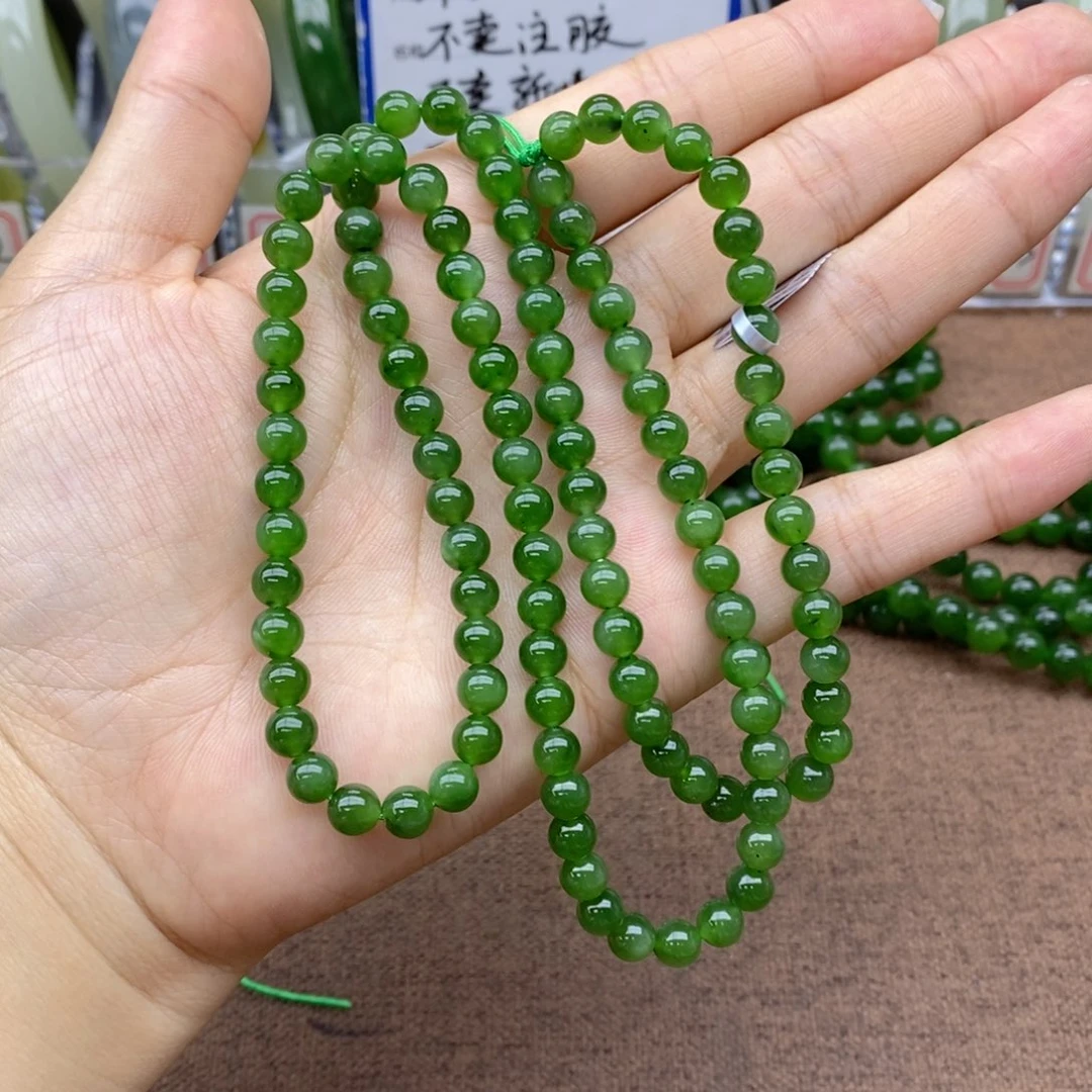 和田玉未镶嵌项链用****3卡6