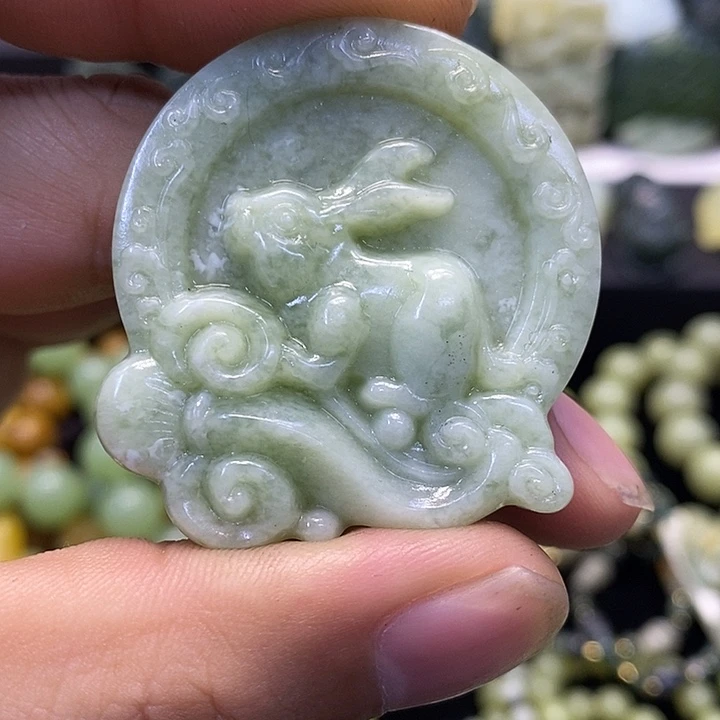 蛇纹石玉合金颈饰