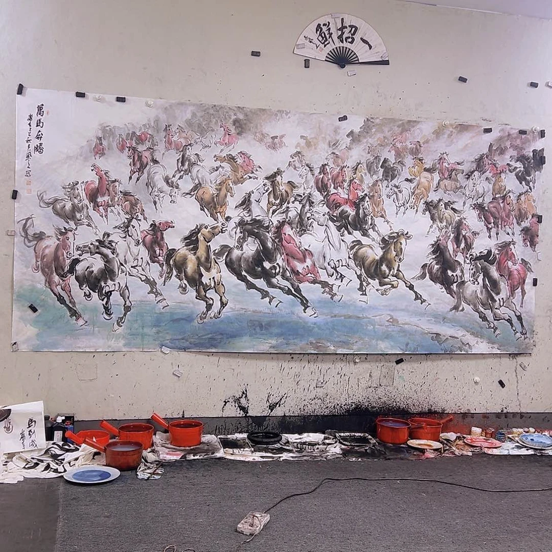 匪***气国画一丈二360x145cmcm