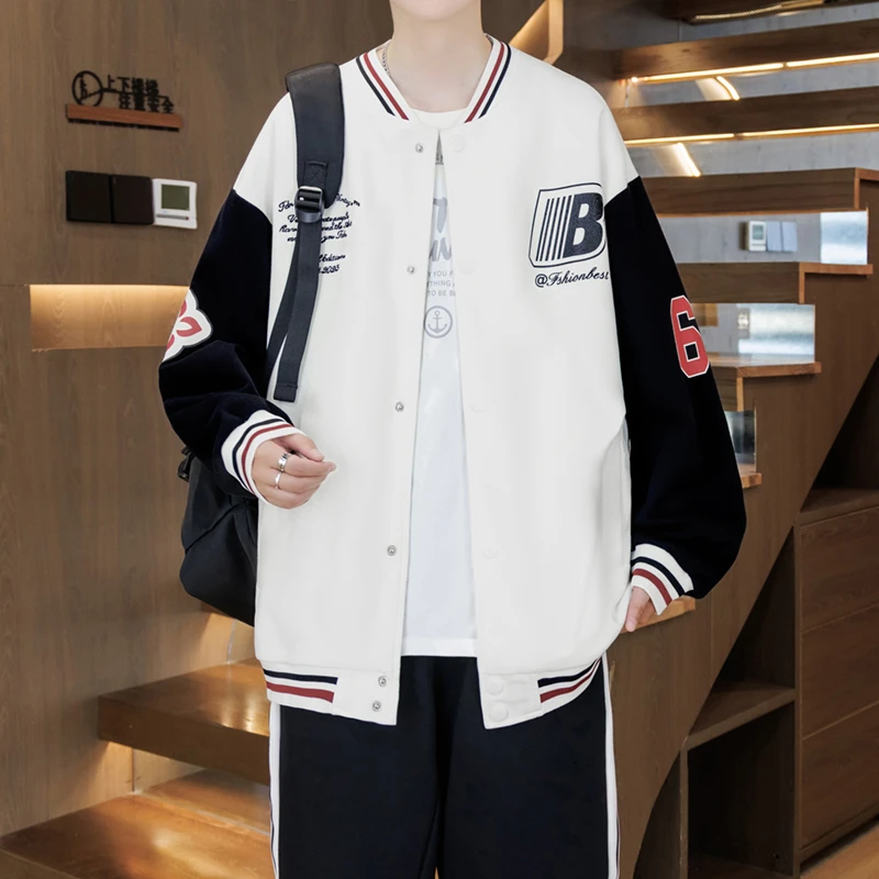 2025秋季新款青少年棒球服外套初高中学生潮流宽松百搭夹克上衣男