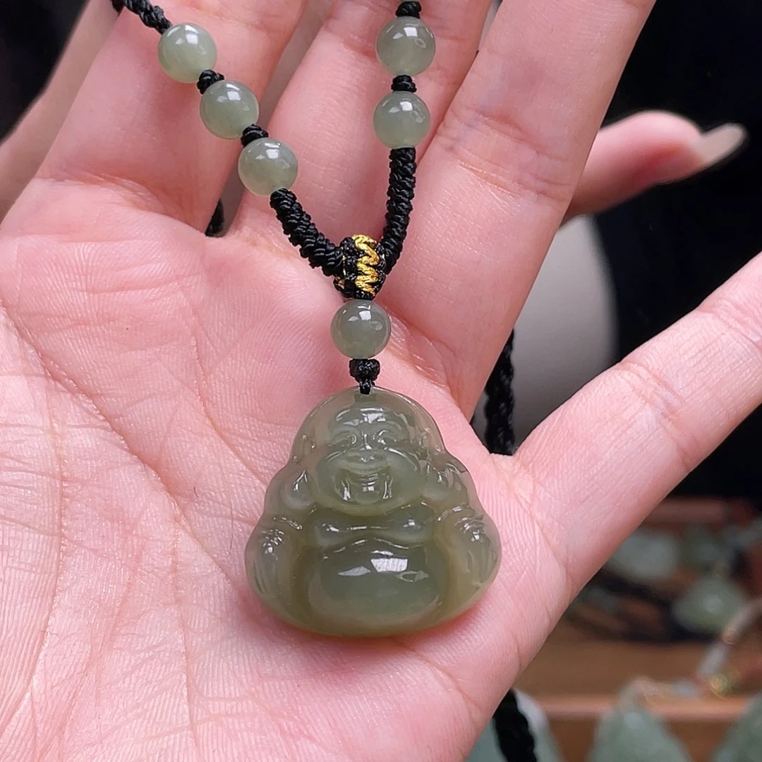 和田玉未镶嵌颈饰25佛