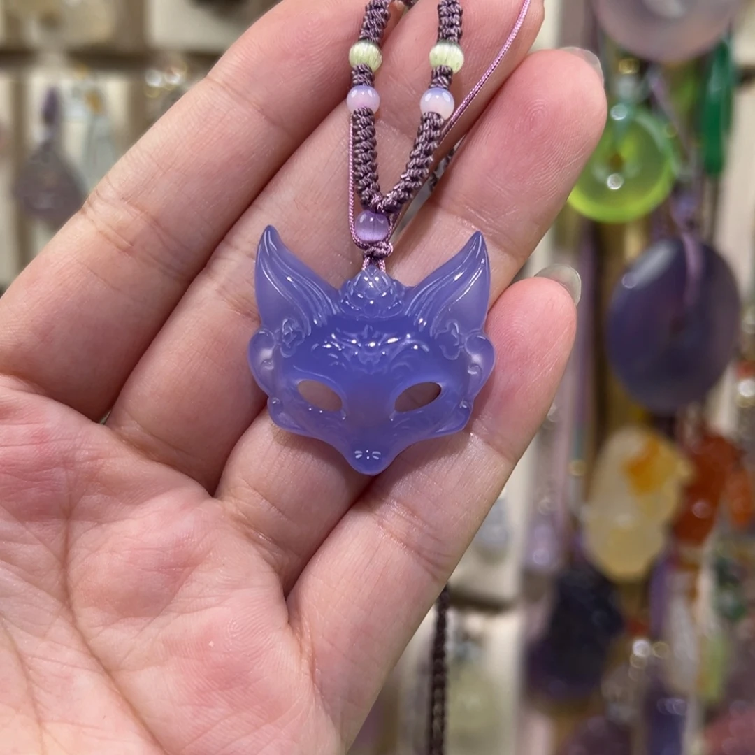 玛瑙/玉髓未镶嵌吊坠(赠链)