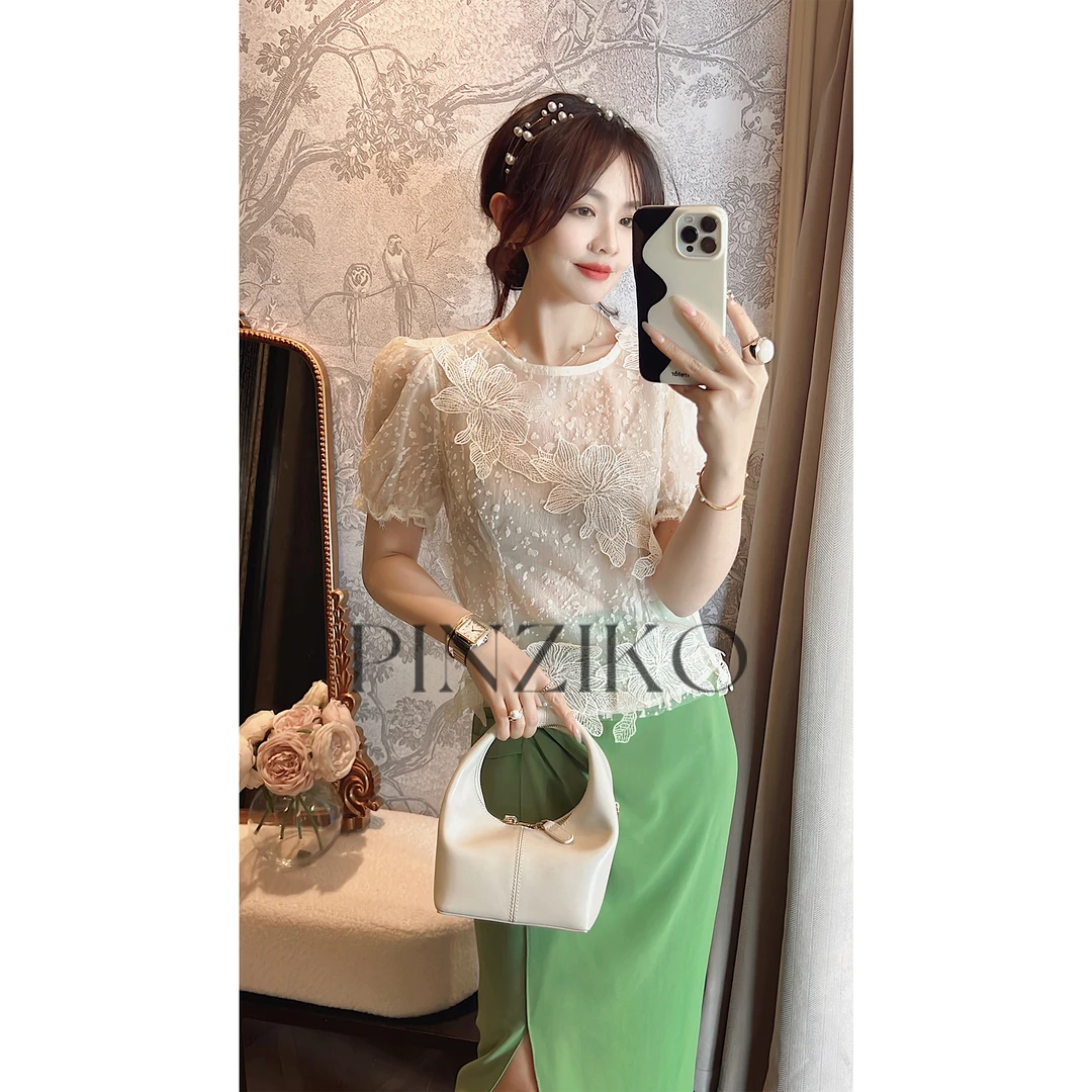 【年终宠粉大促】【PINZIKO】星川落子~气质优雅衬衫TJA334
