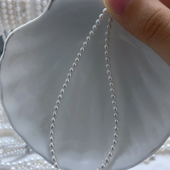 淡水珍珠银S925镶嵌颈饰