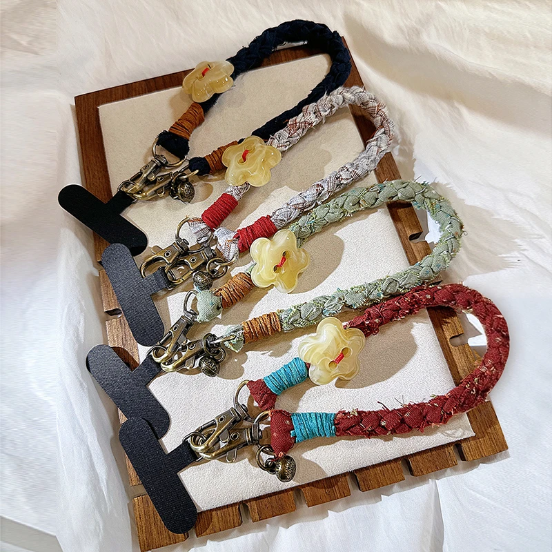 三色补丁国风布艺挂件原创设计包包情侣挂饰新中式小众钥匙扣