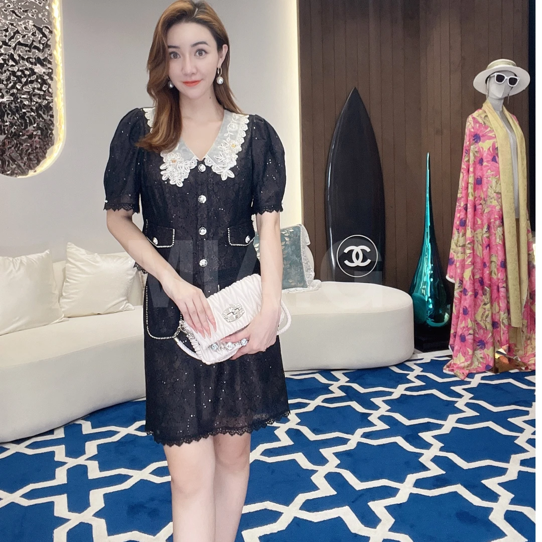 【MIA.G】撞色拼接重工小香风上衣外套XY607