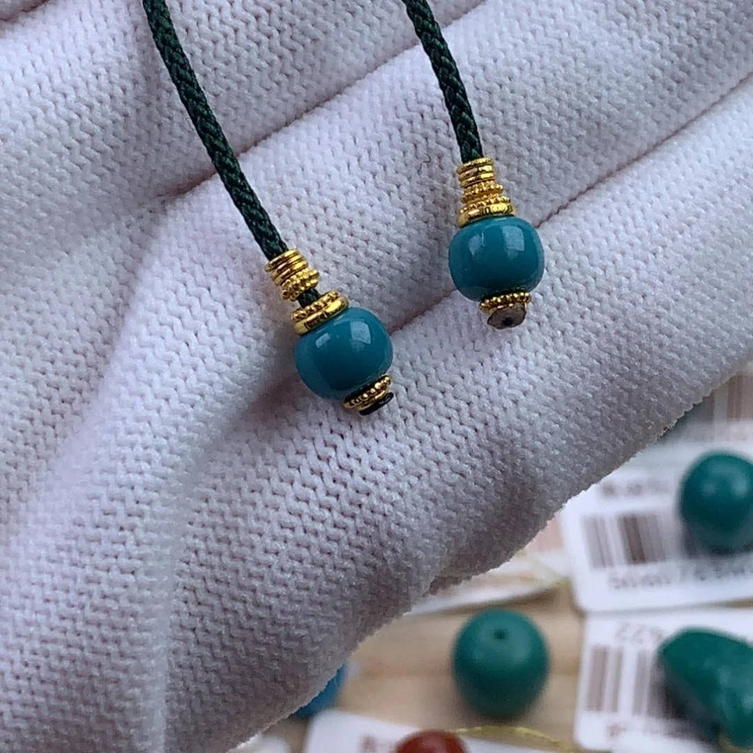 绿松石18K金镶嵌配饰蕊6.1