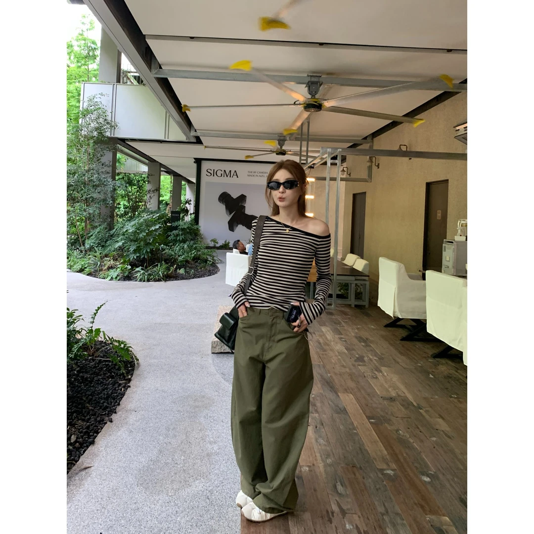 【城市假日】文雅说满分棉阔腿裤宽松显瘦百搭夏季轻薄裤子女慵懒风