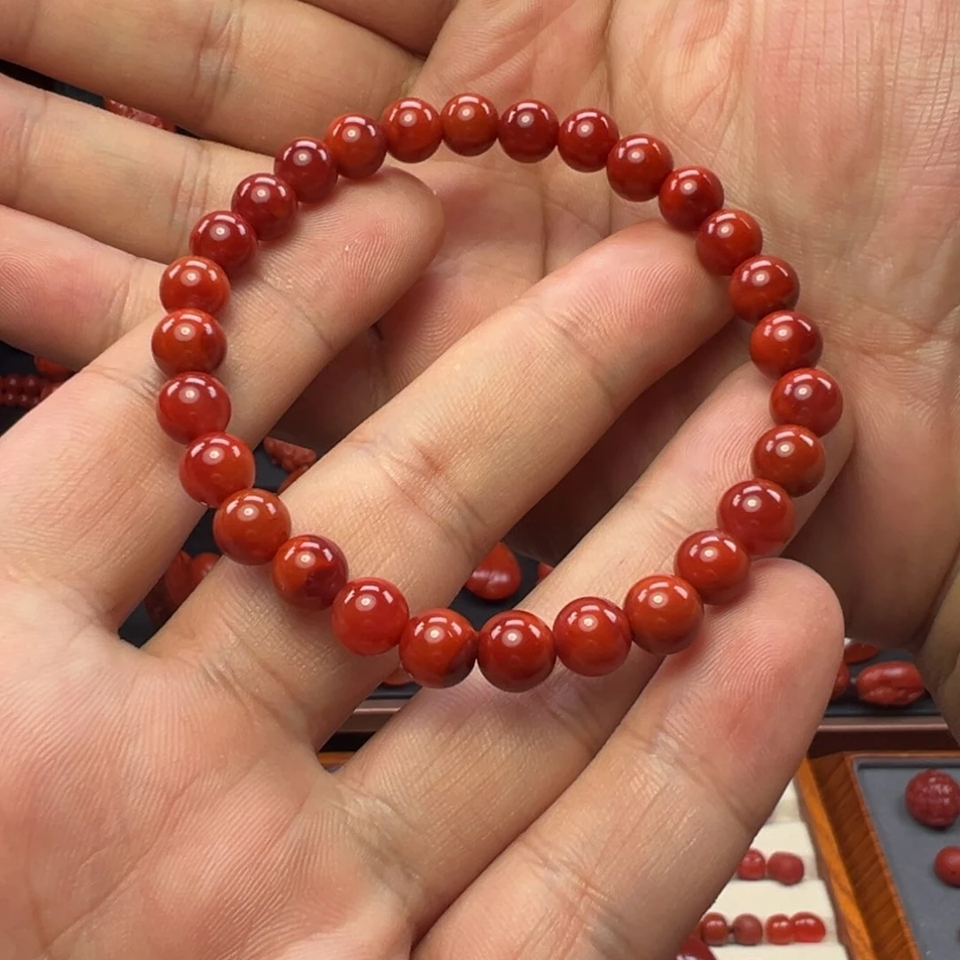 南红玛瑙手串未镶嵌