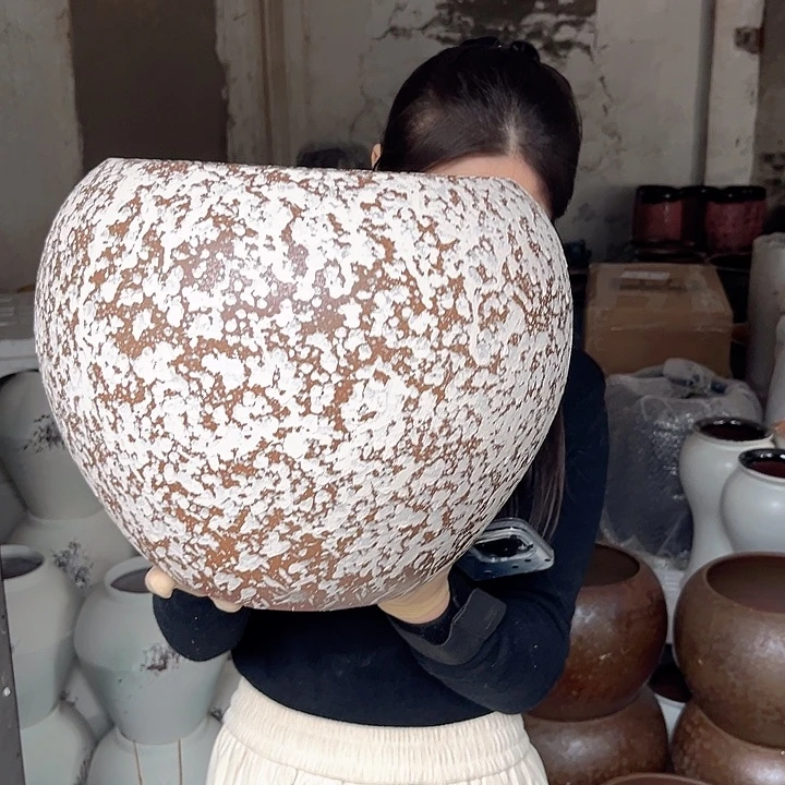 正品口24高27花盆……