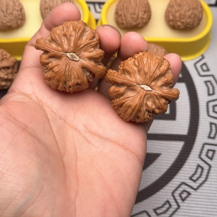 文玩核桃把件白狮子44