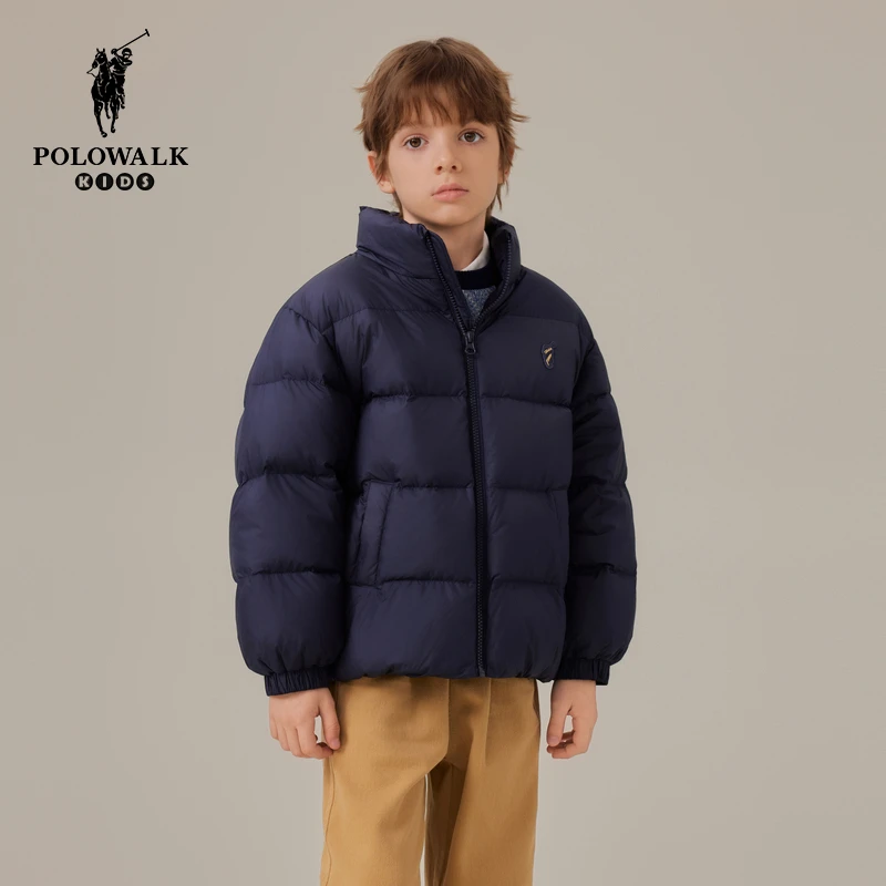 POLOWALK童装2025新品厚款云朵柔软蓬感保暖泡芙面包服羽绒服