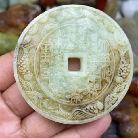 蛇纹石玉未镶嵌颈饰37