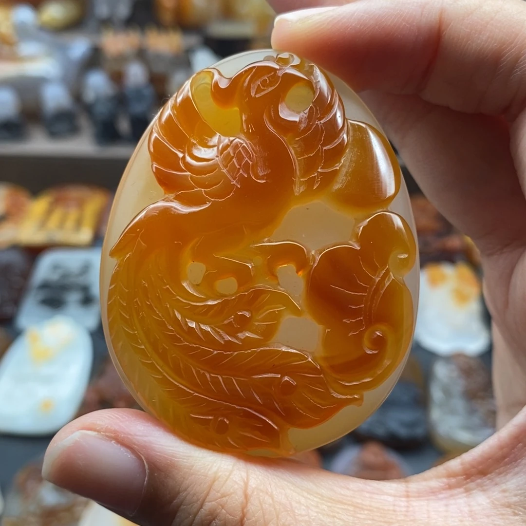 玛瑙/玉髓吊坠(不含链)未镶嵌