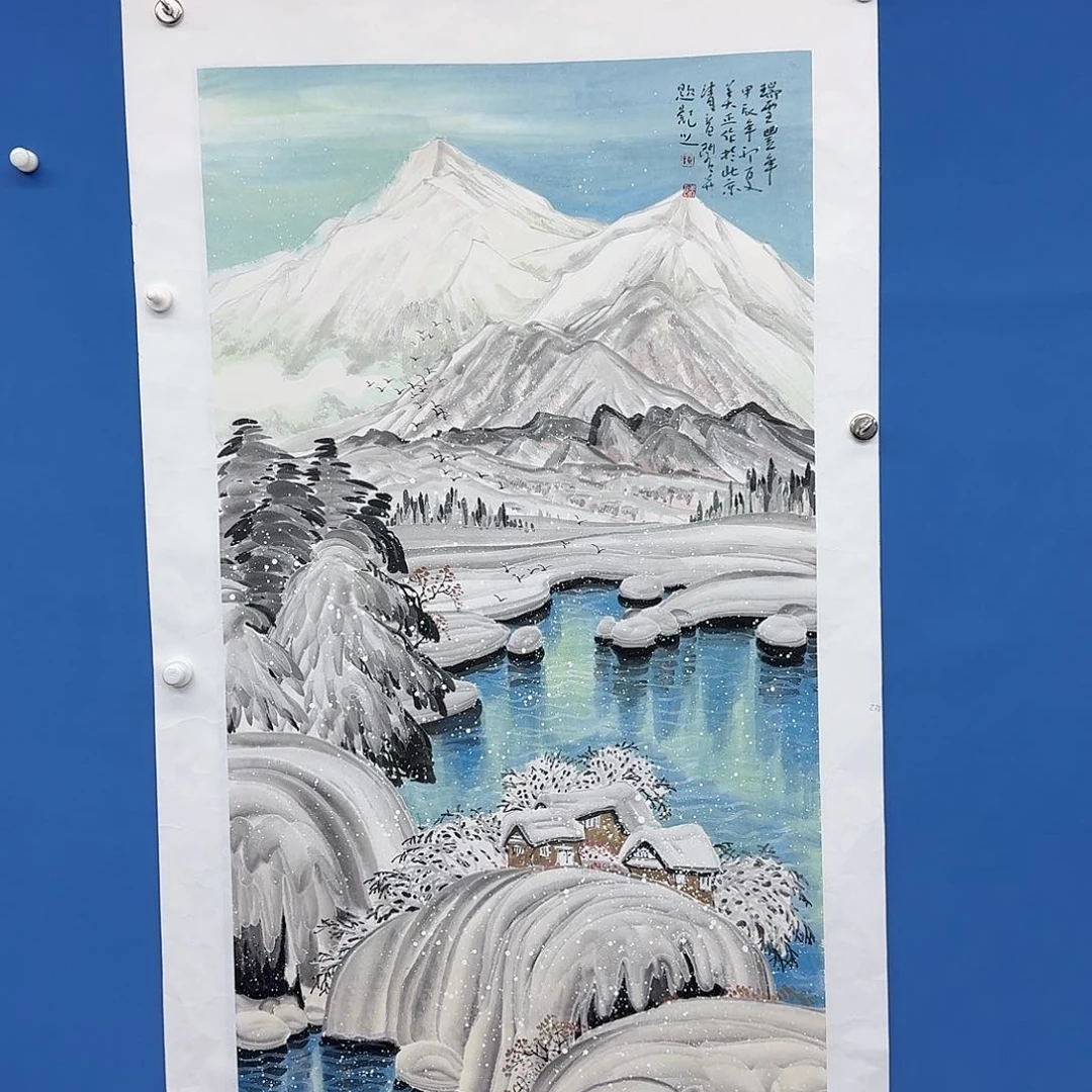 国画多次参加国内外大型