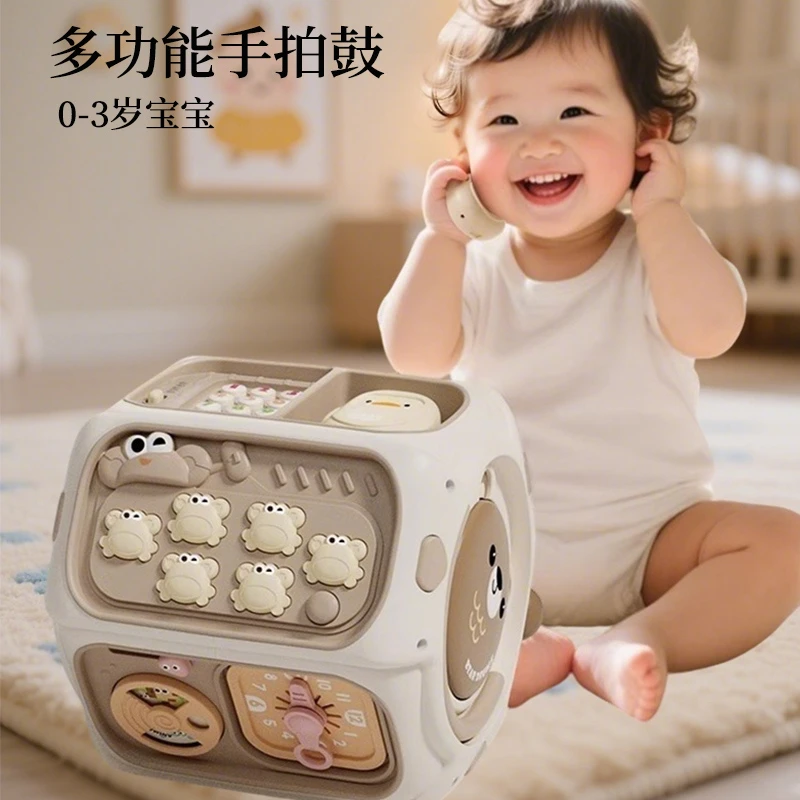 婴儿玩具音乐拍拍鼓0-6-12个月早教益智手拍鼓儿童0-3岁1宝宝礼物