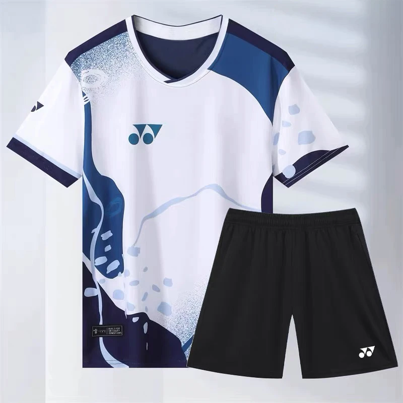 2025新款春季羽毛球服大赛服男女短袖套装速干运动比赛训练服定制