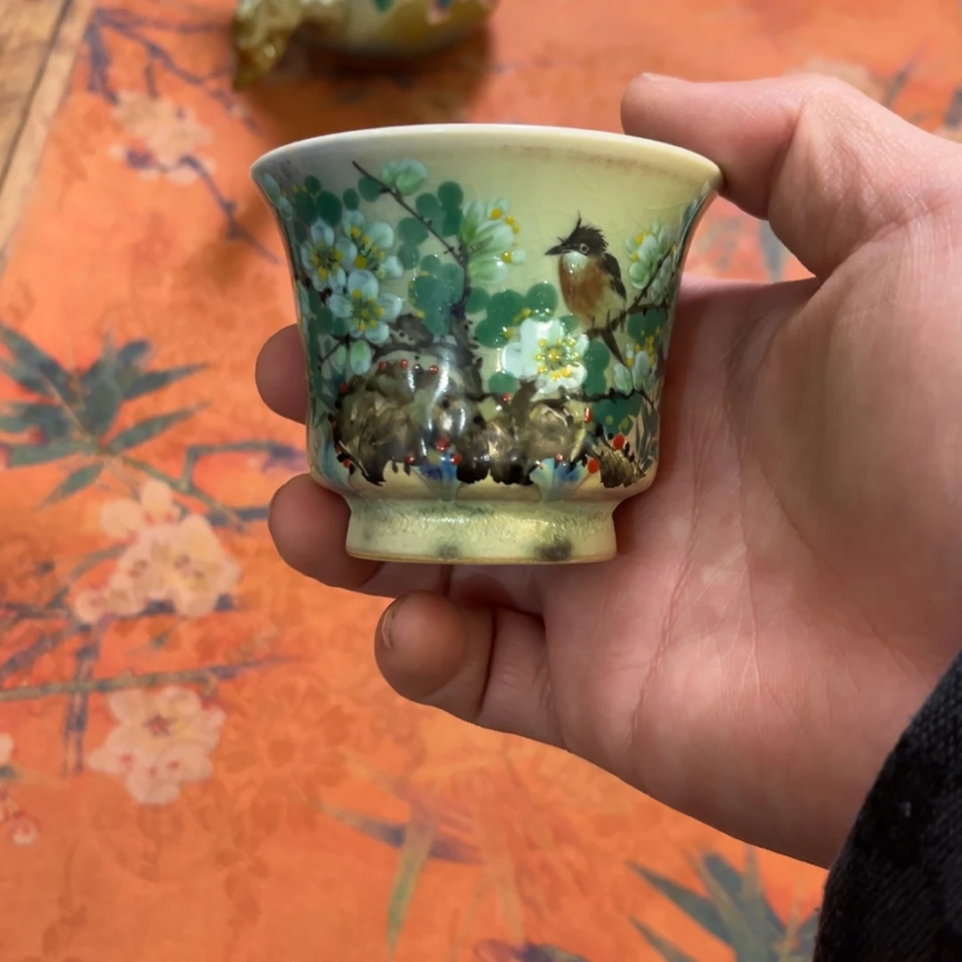 柴烧手工手绘陶瓷