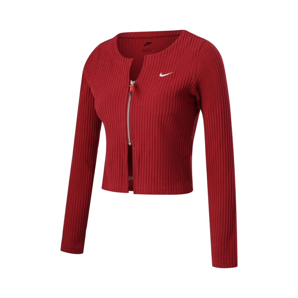 NIKE耐克女子AS W NSW NK CHLL KNT RIB FZ毛线开衫HV8459-677