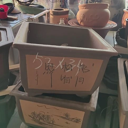 宜兴紫砂花盆四方形盆景盆