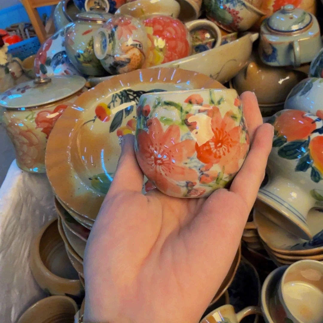 瓷片景德镇陶瓷手工手绘