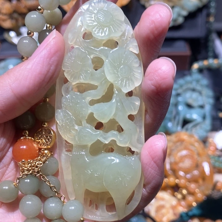岫玉毛衣链未镶嵌