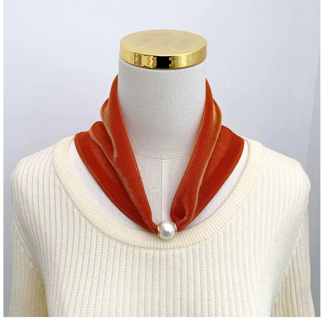 [绯红丝缎]炫彩面纱新款夏日防晒磁吸扣气质百搭面纱（252-A4）