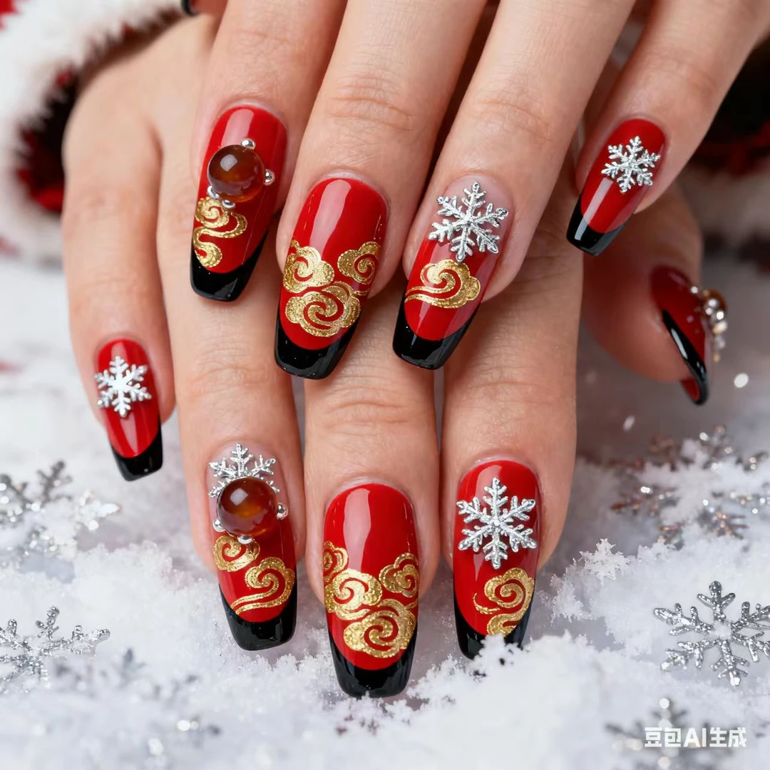 复古老钱风巴洛克手工穿戴甲饰品