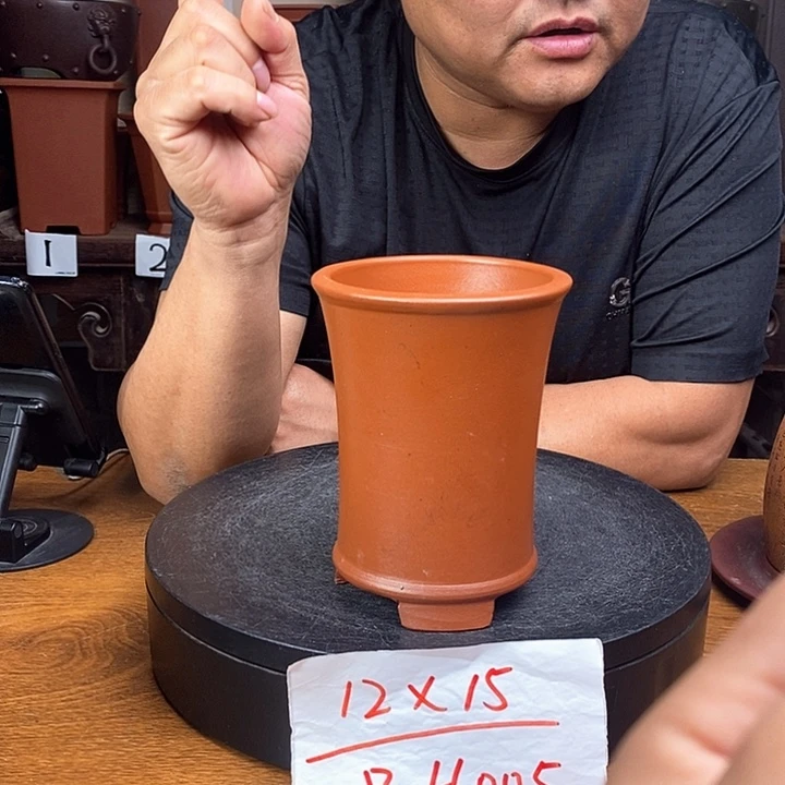 紫砂花盆货号一只H005