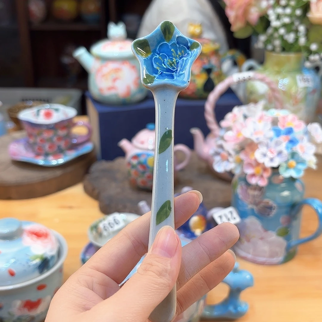 景德镇手绘高温釉下彩陶瓷茶具