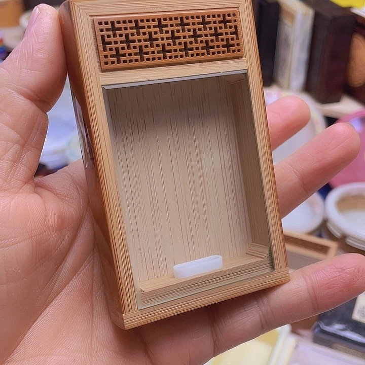 毛师傅带朝天窗老竹黄玲盒子