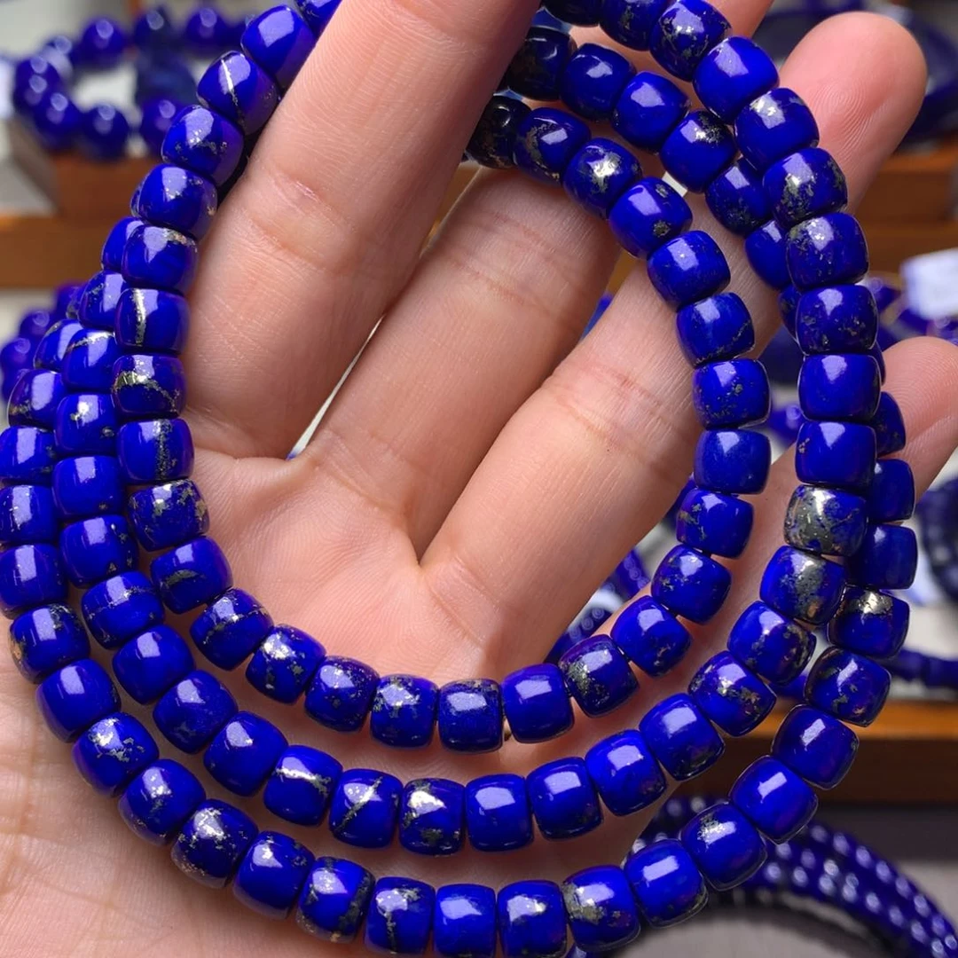 青金石手串未镶嵌7mm6236