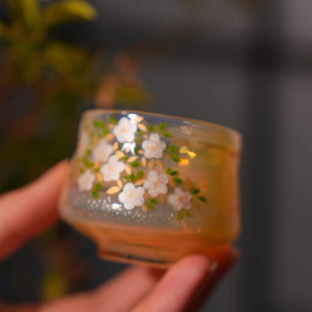 【星星】物肆——落花流水手绘主人杯80cc