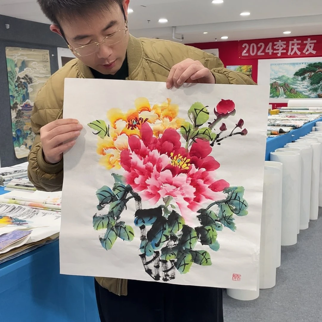 国画今天上午国画作品展示